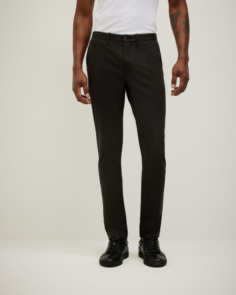 Ultra Slim Cotton-Tencel Chino, Black, hi-res